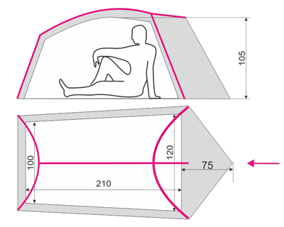 Схема палатки Ligera 2