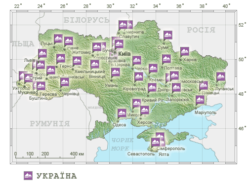 Карта Украины