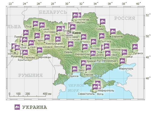Карта Украины
