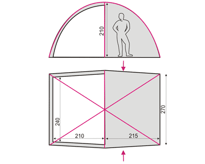 Схема палатки Bungala 5