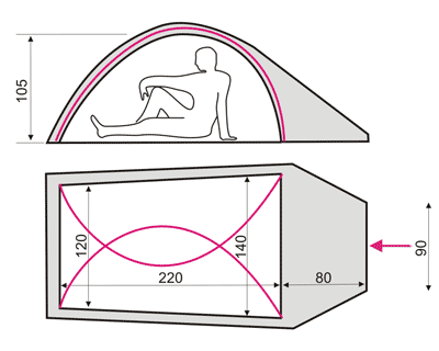Схема палатки MaxLite 2