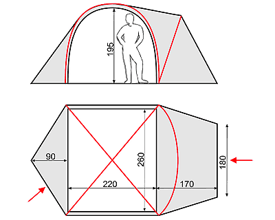 Схема палатки Oazis 5